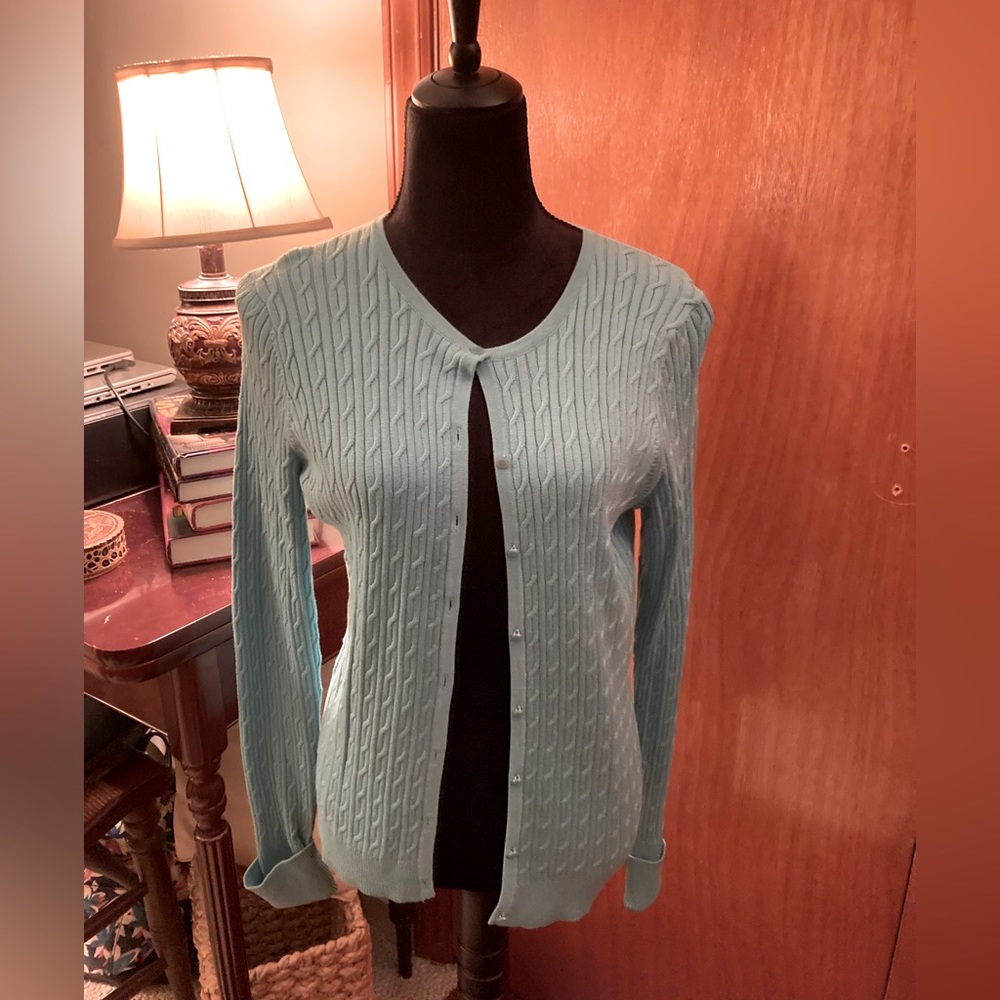 Talbots Button Down Sweater - image 1